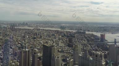 纽约全景视图世界贸易中心天文台